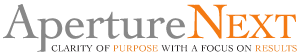 ApertureNext - Clarity of Purpose with a Focus on Results Logo